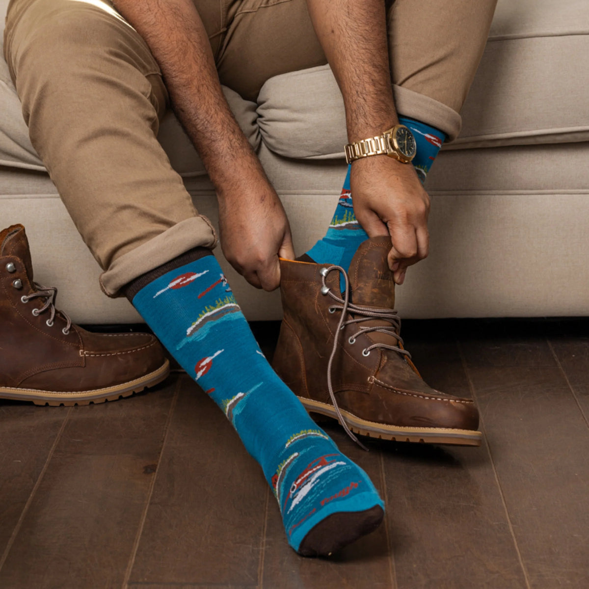 Men's Float Boat Crew Lightweight Lifestyle Socks-Last Chance