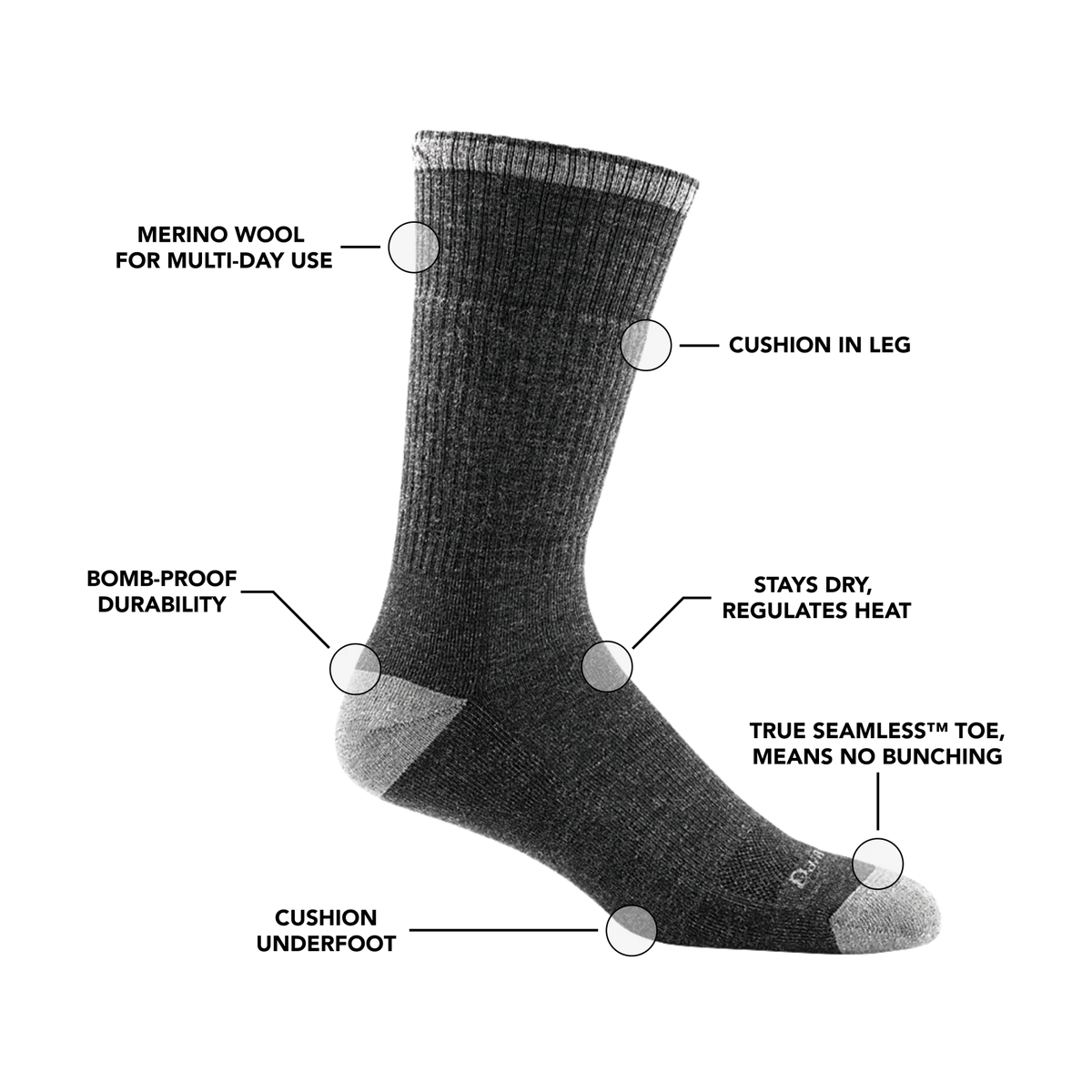 Men's John Henry Boot Midweight Work Socks