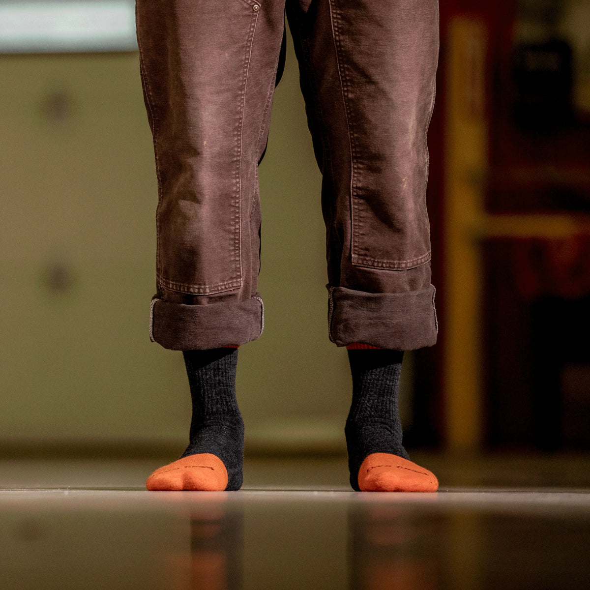 Men's Steely Micro Crew Midweight Work Socks